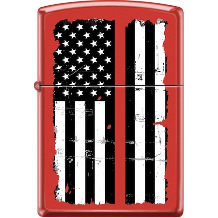 Zippo 2024 Zippo U.S. Flag Red Line Red Matte ZIP-233CI405005